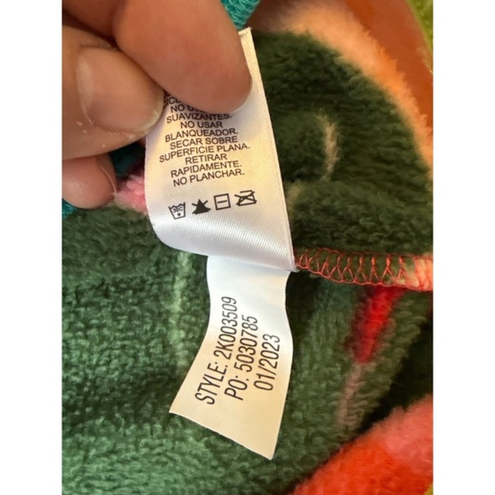 Vineyard‎ Vines SuperShep Fleece Quarter Zip Women's M Tropical Print Preppy - Picture 9 of 12